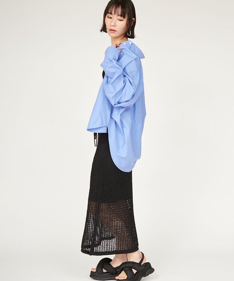 emmi atelier「メッシュニットマーメイドスカート」|スカート|