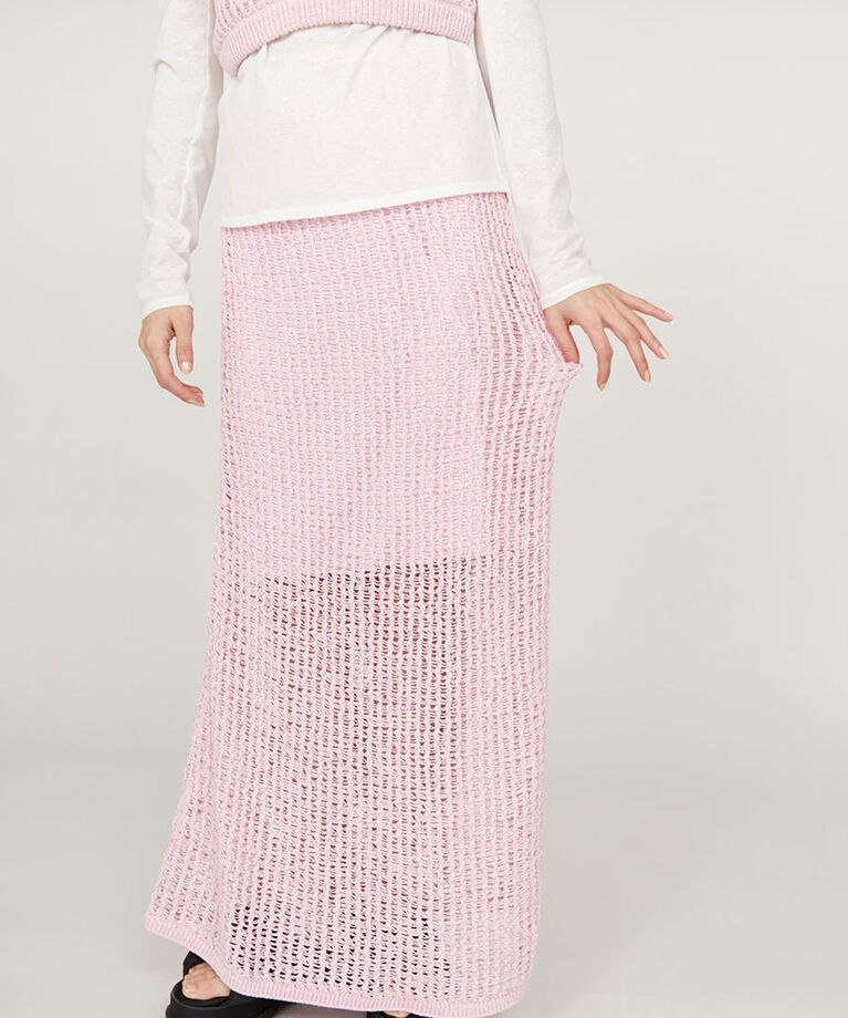 emmi atelier「メッシュニットマーメイドスカート」|スカート|