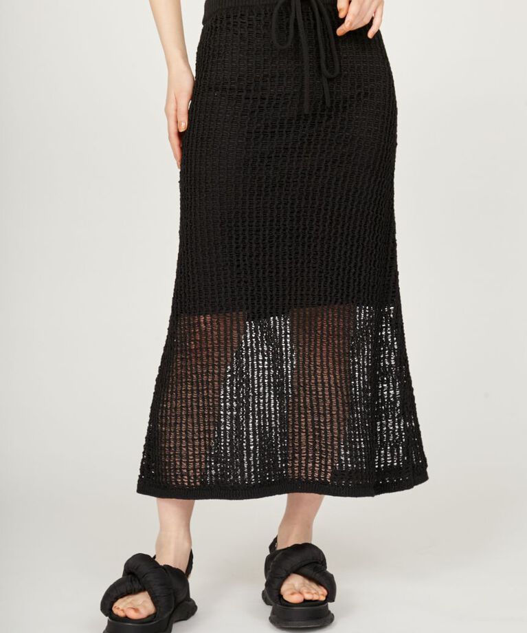 emmi atelier「メッシュニットマーメイドスカート」|スカート|