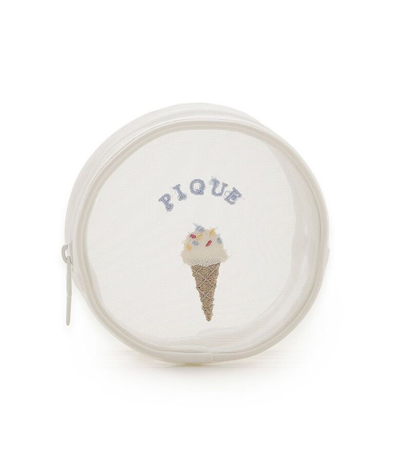 gelato pique「アイス刺繍ラウンドポーチ」|ポーチ|OWHT