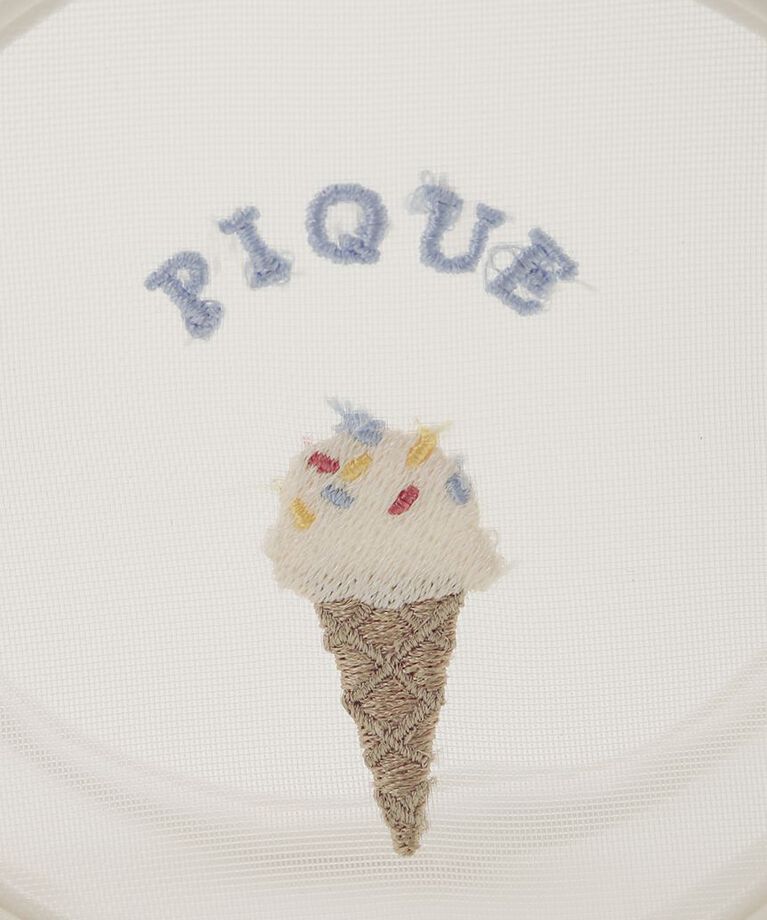 gelato pique「アイス刺繍ラウンドポーチ」|ポーチ|
