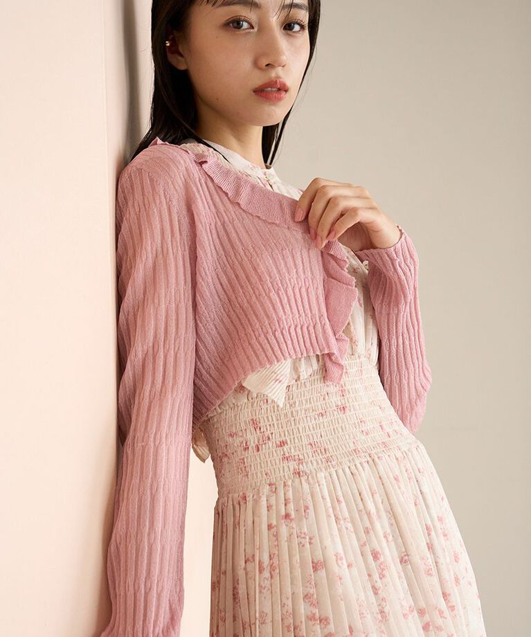 SNIDEL「【00サイズあり】Sustainableフリルワンピース」|ワンピース|