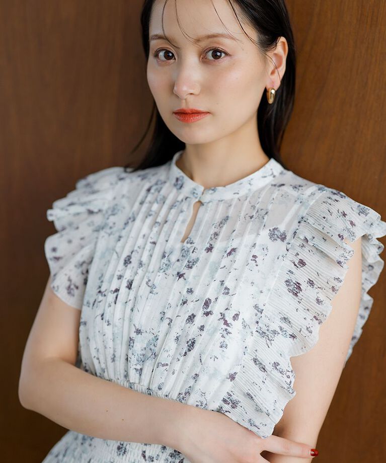 SNIDEL「【00サイズあり】Sustainableフリルワンピース」|ワンピース|