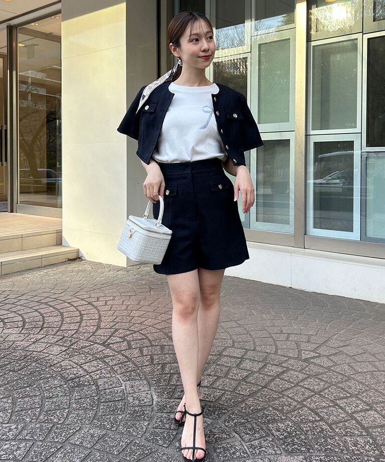SNIDEL「【限定カラーあり】ORGANICSラインストーンTシャツ」|Tシャツ・カットソー|