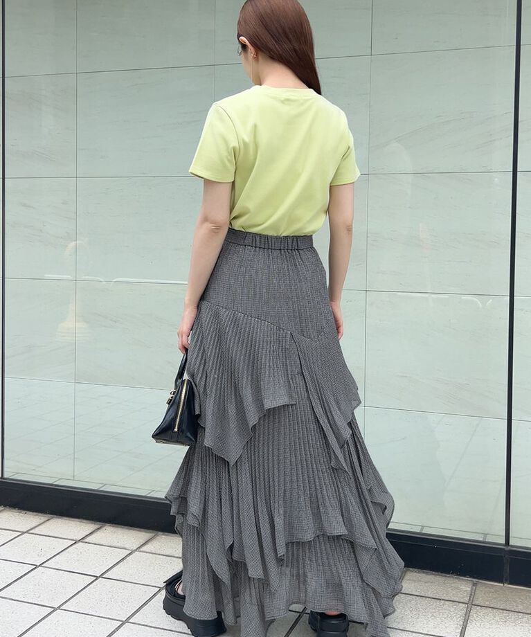 SNIDEL「【限定カラーあり】ORGANICSラインストーンTシャツ」|Tシャツ・カットソー|