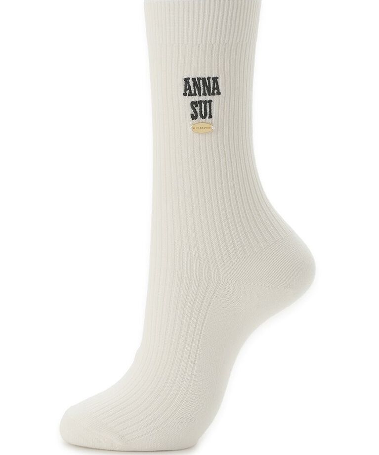 LILY BROWN「【LILY BROWN × ANNA SUI】ロゴバリエソックス」|ソックス|WHT