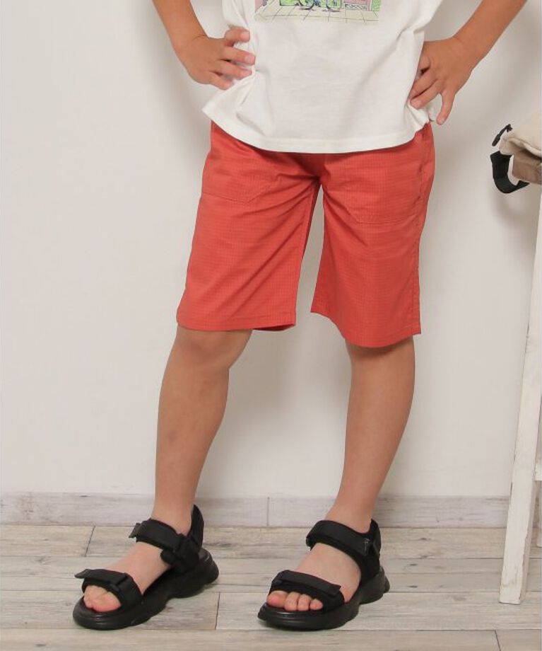ikka kids「軽量ストレッチリップハーフパンツ（120~160cm）」|その他|オレンジ