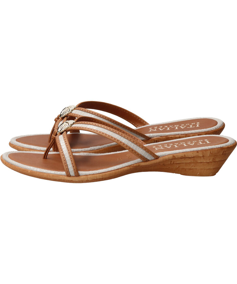 IMPORT SELECT「【ITALIAN SHOEMAKERS】シェルモチーフトングサンダル」|サンダル|