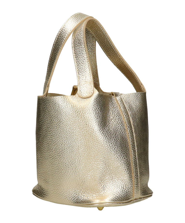 IMPORT SELECT「【ANDREA CARDONE】メタリックレザーバケットバッグ(Q56513)」|その他|