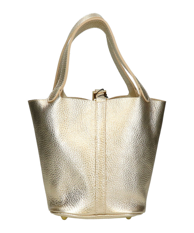 IMPORT SELECT「【ANDREA CARDONE】メタリックレザーバケットバッグ(Q56513)」|その他|