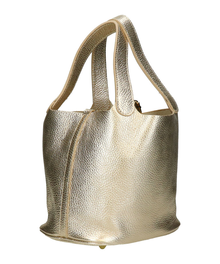 IMPORT SELECT「【ANDREA CARDONE】メタリックレザーバケットバッグ(Q56513)」|その他|