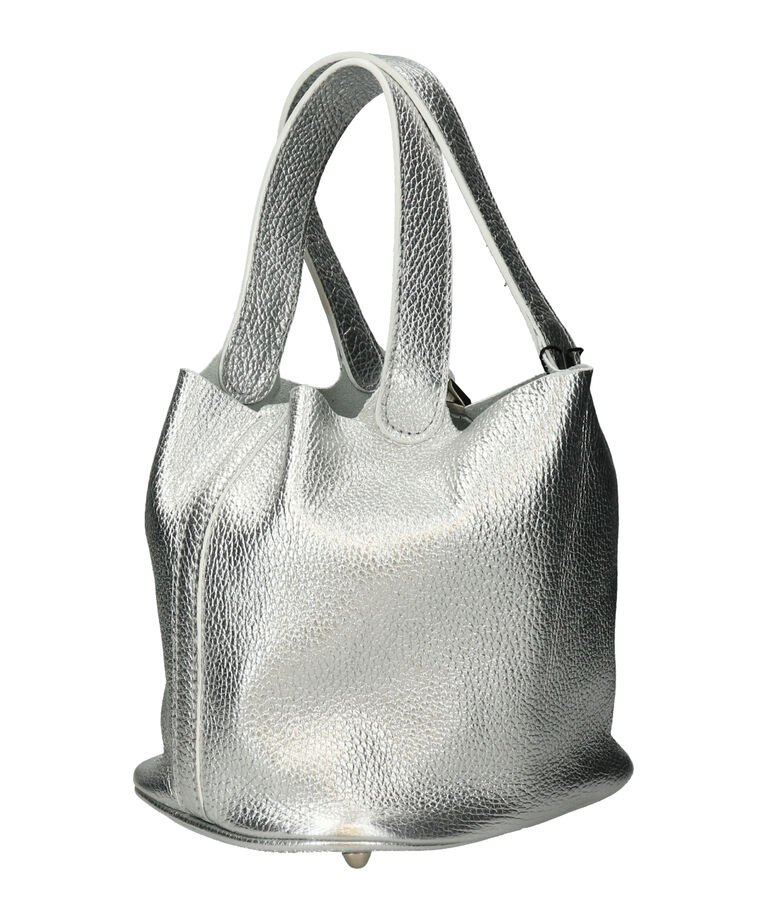 IMPORT SELECT「【ANDREA CARDONE】メタリックレザーバケットバッグ(Q56513)」|その他|