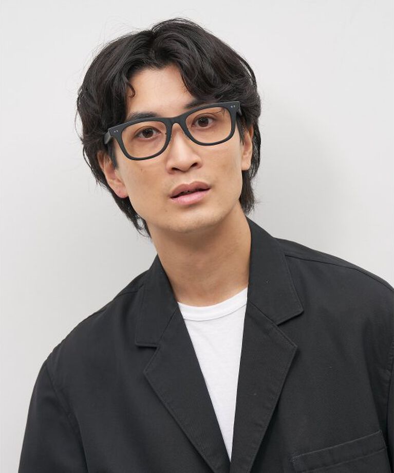  「ウェリントン型 メガネ｜伊達メガネ｜ビジネス｜Zoff｜FLIPUP(跳ね上げ式) レンズ交換券付」|メガネ|