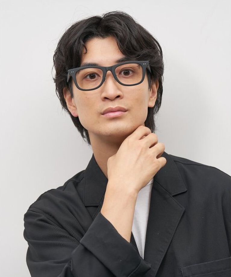  「ウェリントン型 メガネ｜伊達メガネ｜ビジネス｜Zoff｜FLIPUP(跳ね上げ式) レンズ交換券付」|メガネ|