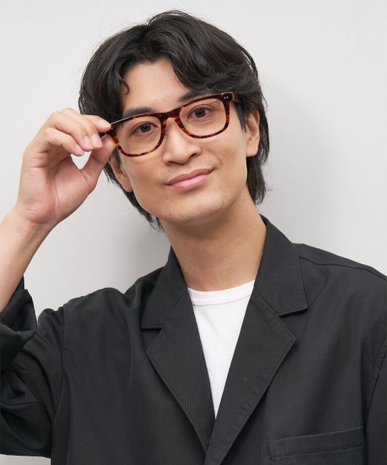  「ウェリントン型 メガネ｜伊達メガネ｜ビジネス｜Zoff｜FLIPUP(跳ね上げ式) レンズ交換券付」|メガネ|