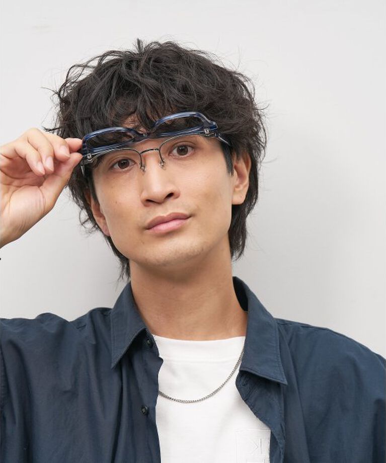  「ウェリントン型 メガネ｜伊達メガネ｜ビジネス｜Zoff｜FLIPUP(跳ね上げ式) レンズ交換券付」|メガネ|