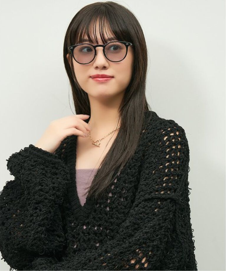  「【WEB限定】Zoff｜emiri ボストン型 サングラス UVカット 紫外線対策 辺見えみり」|サングラス|ブラック