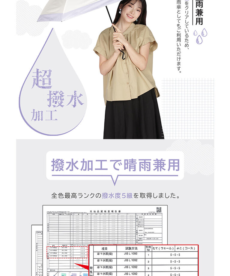 BACKYARD FAMILY「KIZAWA 折りたたみ傘 通販 日傘 折りたたみ 完全遮光 傘 53cm 折畳み傘 晴雨兼用」|傘|