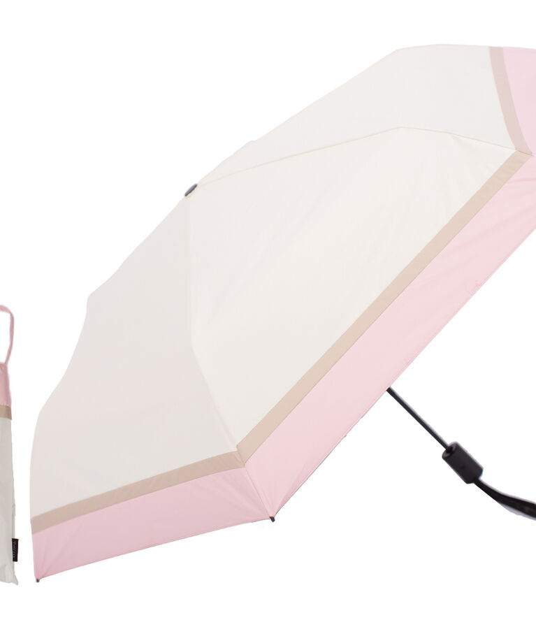 BACKYARD FAMILY「KIZAWA 折りたたみ傘 通販 日傘 折りたたみ 完全遮光 傘 53cm 折畳み傘 晴雨兼用」|傘|ピンク1