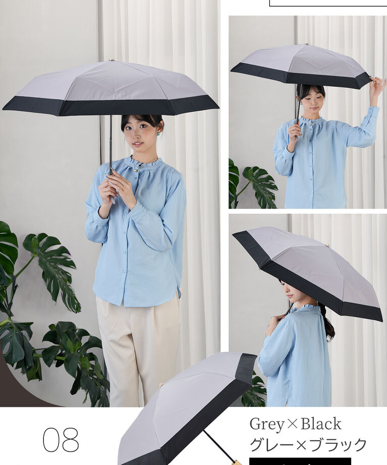BACKYARD FAMILY「KIZAWA 日傘 UVカット 100 通販 折りたたみ傘 形状安定 折り畳み傘 折りたたみ日傘」|傘|