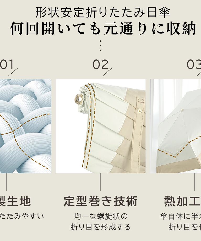 BACKYARD FAMILY「KIZAWA 日傘 UVカット 100 通販 折りたたみ傘 形状安定 折り畳み傘 折りたたみ日傘」|傘|