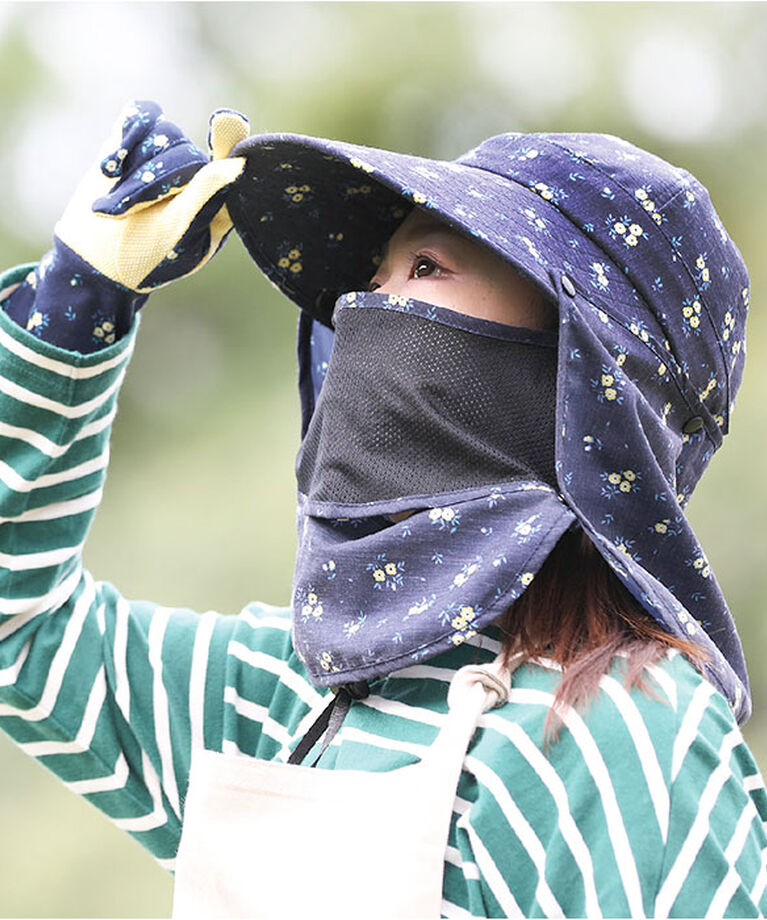 BACKYARD FAMILY「UVカット 帽子 レディース 日よけ 首の後ろ 通販 つば広帽子 折りたたみ帽子 撥水 つば 長い」|ハット|