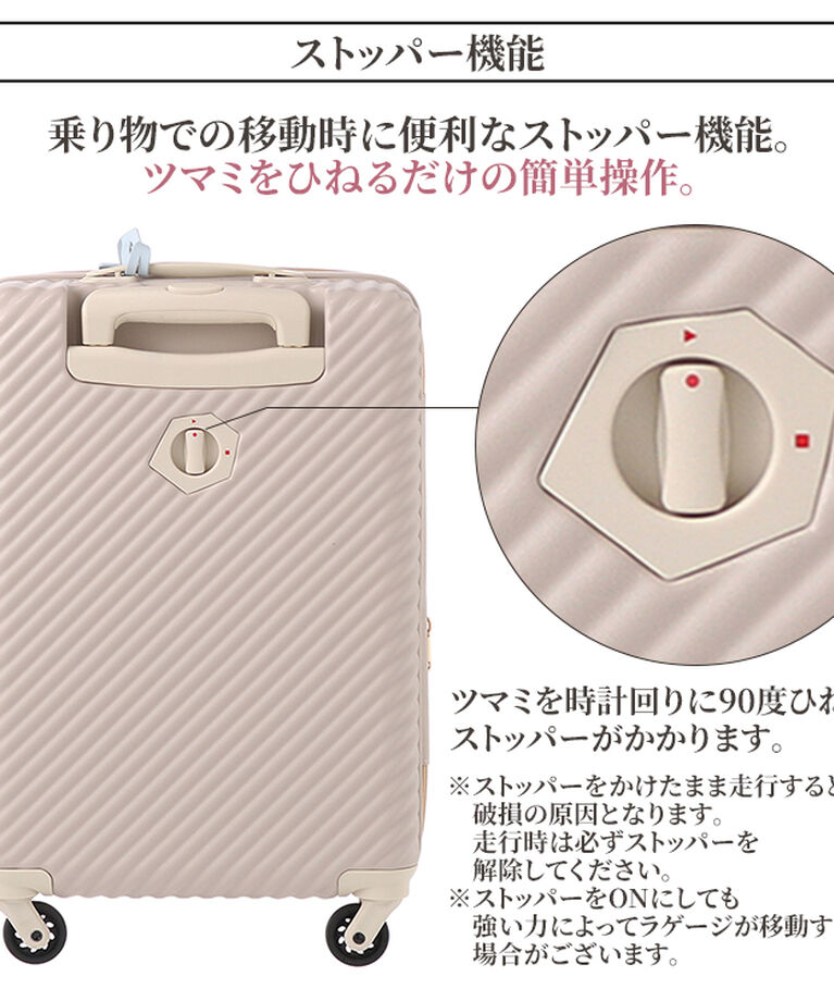 Jewelna Rose「HaNT×ジュエルナローズ コラボ スーツケース Mサイズ 06822」|キャリーケース|