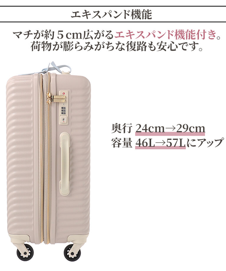 Jewelna Rose「HaNT×ジュエルナローズ コラボ スーツケース Mサイズ 06822」|キャリーケース|