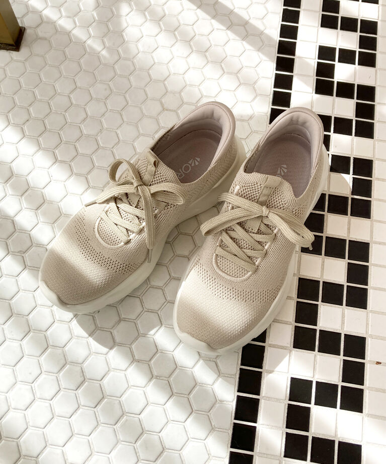 ORiental TRaffic「【軽量】●2025春夏新作●瞬間フィットスニーカー/OT3757 スニーカー 人気 売れてる」|スニーカー|BEIGE