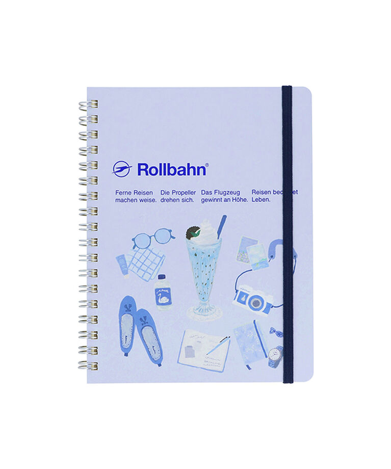 Rollbahn「フェイブ ロルバーン ポケット付メモ L」|ステーショナリー|ライトブルー