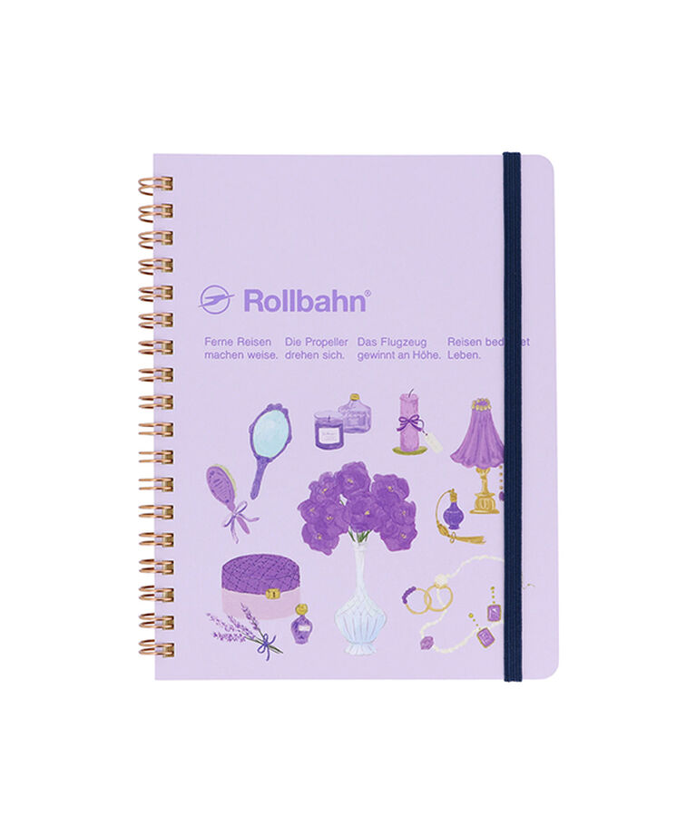 Rollbahn「フェイブ ロルバーン ポケット付メモ L」|ステーショナリー|ライトパープル