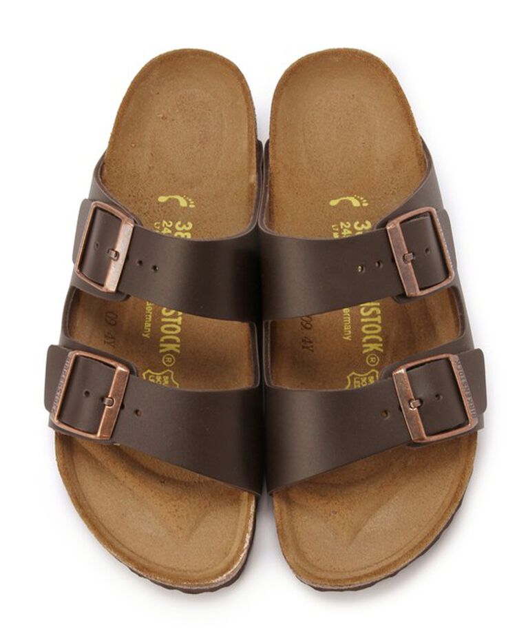 BIRKENSTOCK「【ビルケンシュトック】アリゾナ/ダークブラウン ナチュラルレザー/サンダル メンズ レディース」|サンダル|