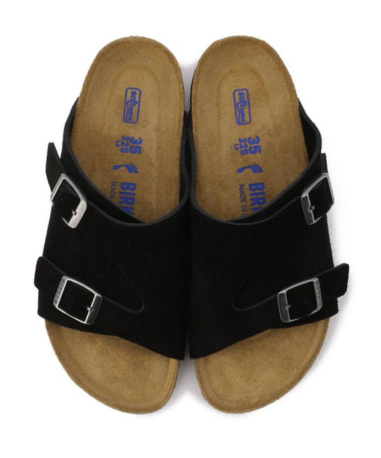 BIRKENSTOCK「【ビルケンシュトック】チューリッヒ ソフトフットベッド/ブラック/サンダル メンズ レディース」|サンダル|