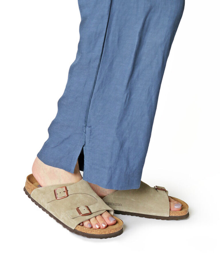 BIRKENSTOCK「【ビルケンシュトック】チューリッヒ ソフトフットベッド/トープ/サンダル メンズ レディース」|サンダル|トープ