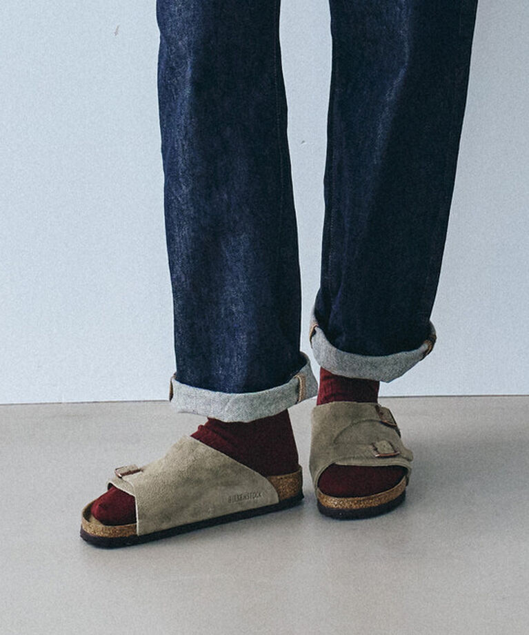 BIRKENSTOCK「【ビルケンシュトック】チューリッヒ ソフトフットベッド/トープ/サンダル メンズ レディース」|サンダル|