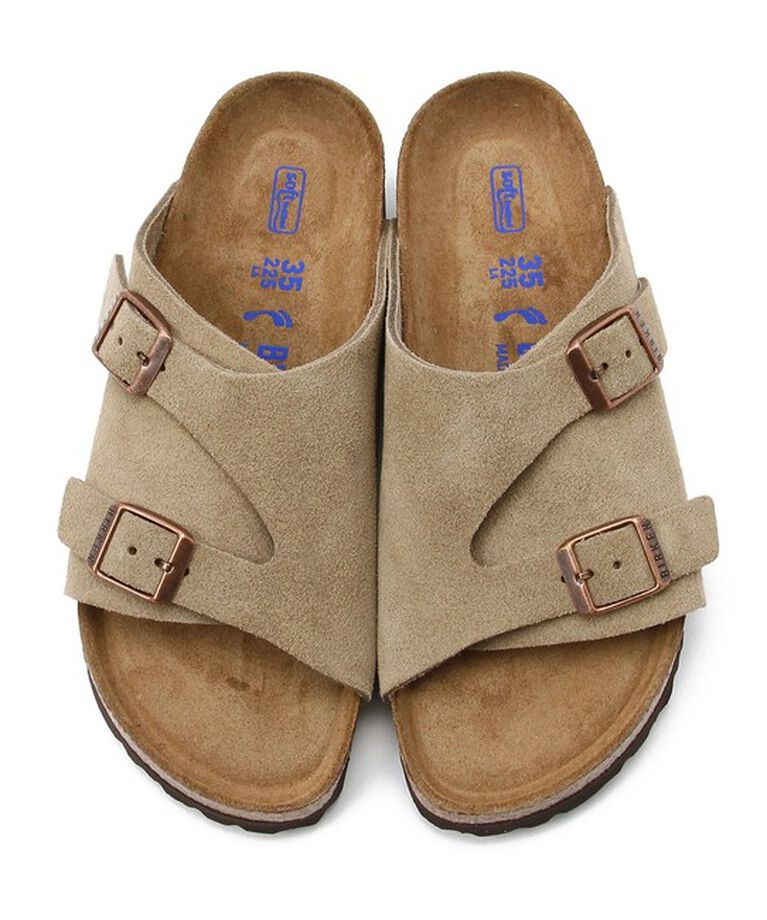BIRKENSTOCK「【ビルケンシュトック】チューリッヒ ソフトフットベッド/トープ/サンダル メンズ レディース」|サンダル|