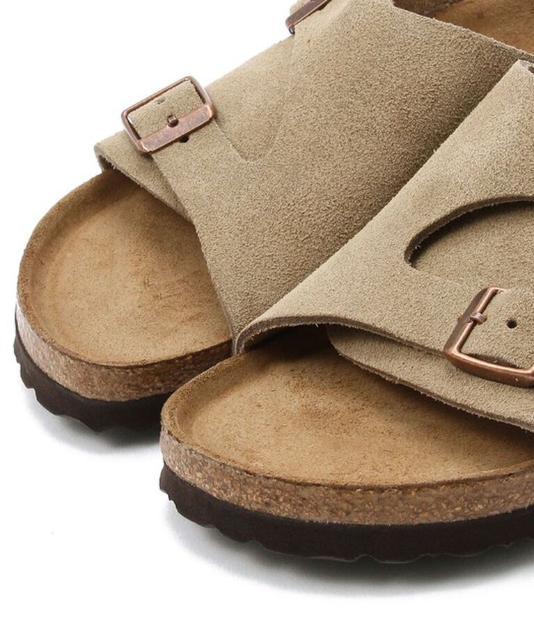 BIRKENSTOCK「【ビルケンシュトック】チューリッヒ ソフトフットベッド/トープ/サンダル メンズ レディース」|サンダル|