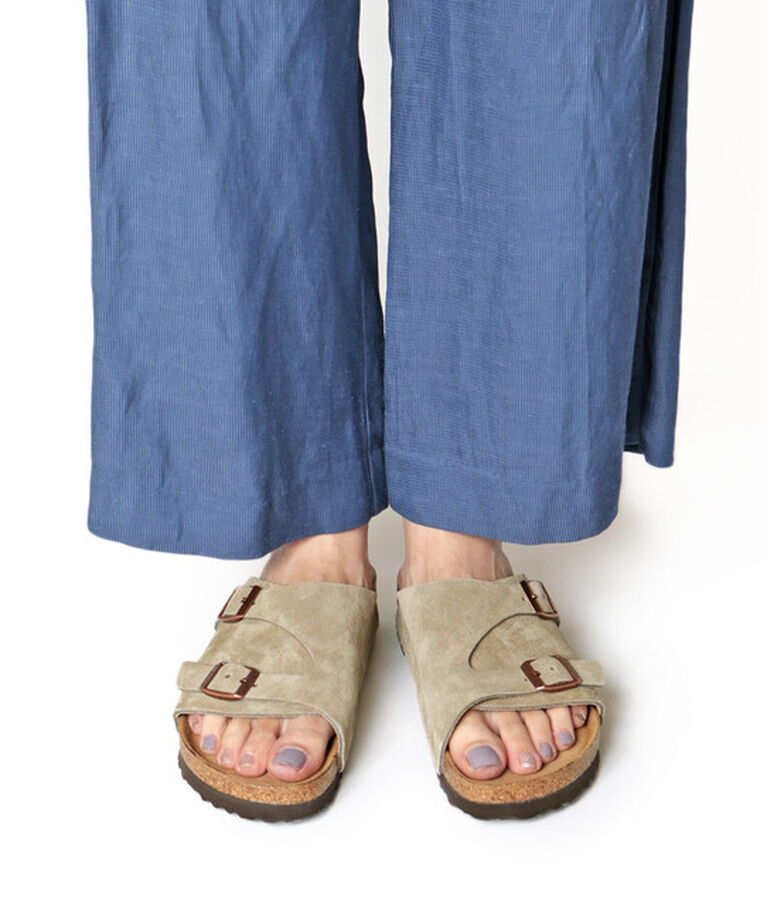 BIRKENSTOCK「【ビルケンシュトック】チューリッヒ ソフトフットベッド/トープ/サンダル メンズ レディース」|サンダル|