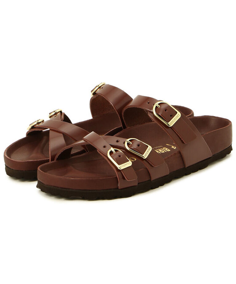 BIRKENSTOCK「【ビルケンシュトック】フランカ エクスクィジット/パテントチョコ/サンダル レディース」|サンダル|チョコ