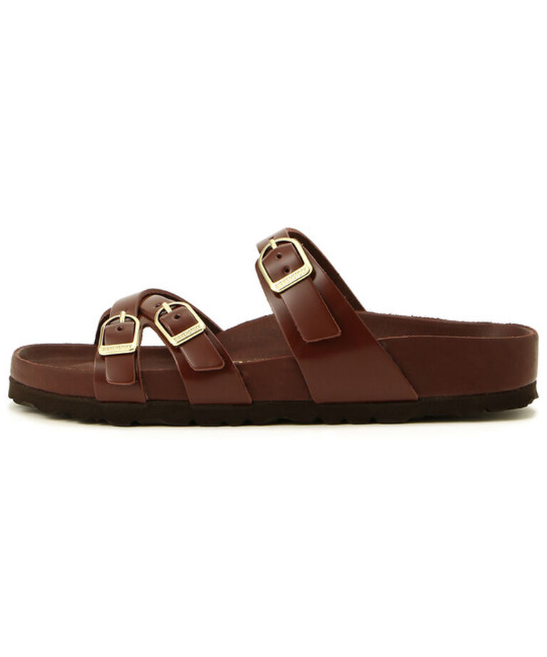 BIRKENSTOCK「【ビルケンシュトック】フランカ エクスクィジット/パテントチョコ/サンダル レディース」|サンダル|