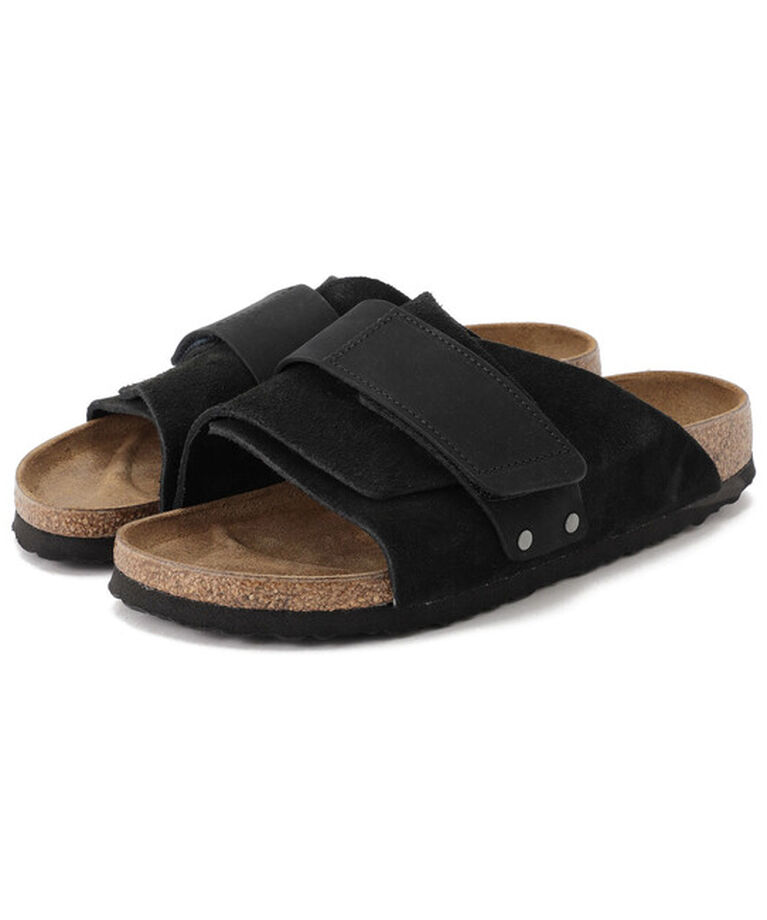 BIRKENSTOCK「【ビルケンシュトック】キョウト/ブラック スエードレザー ヌバックレザー/サンダル レディース」|サンダル|ブラック