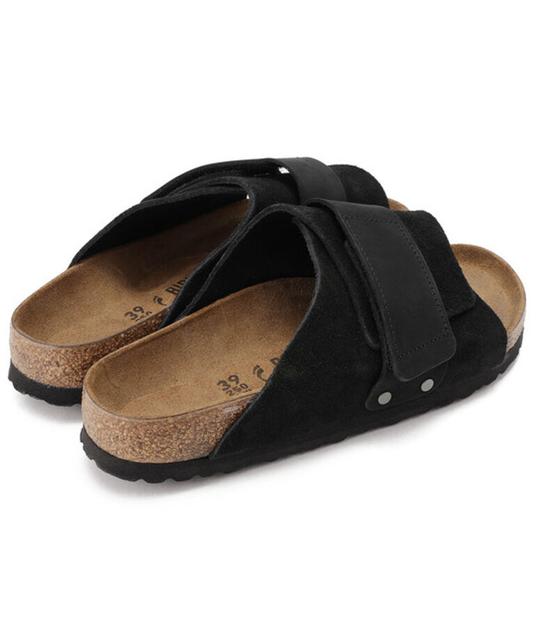 BIRKENSTOCK「【ビルケンシュトック】キョウト/ブラック スエードレザー ヌバックレザー/サンダル レディース」|サンダル|