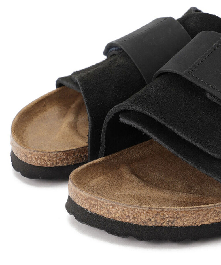 BIRKENSTOCK「【ビルケンシュトック】キョウト/ブラック スエードレザー ヌバックレザー/サンダル レディース」|サンダル|