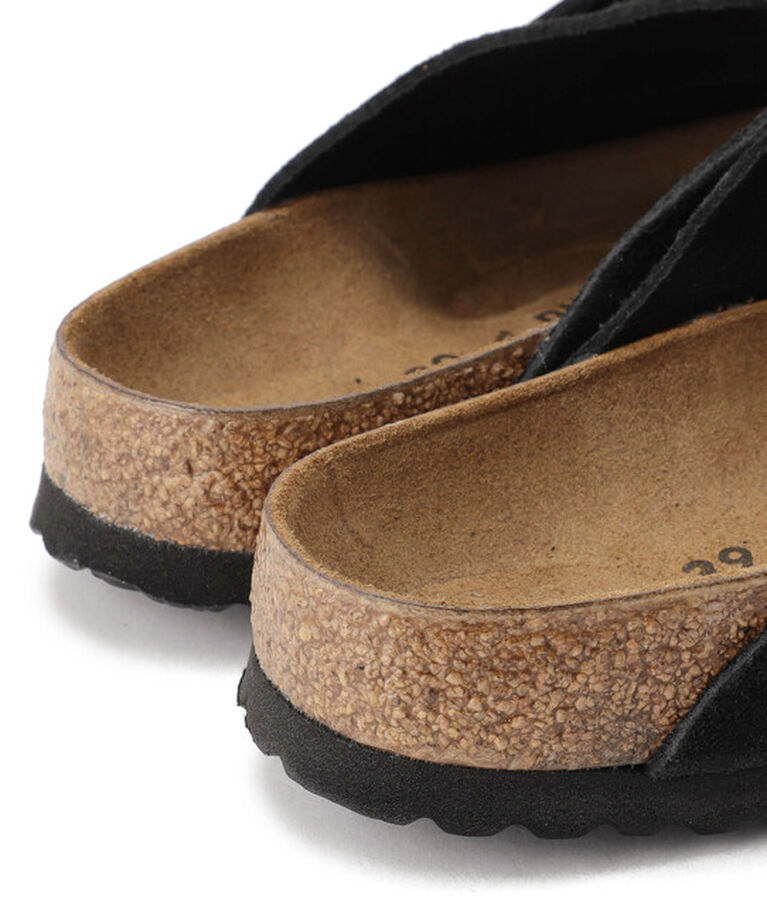 BIRKENSTOCK「【ビルケンシュトック】キョウト/ブラック スエードレザー ヌバックレザー/サンダル レディース」|サンダル|