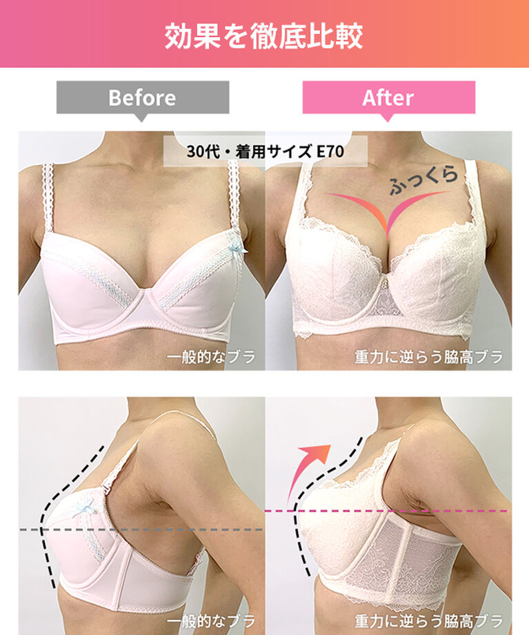 intesucre「アンテシュクレ intesucre 重力に逆らう脇高ブラ ブラジャー単品 全5色 B-D/65-75 EBT003」|インナー|