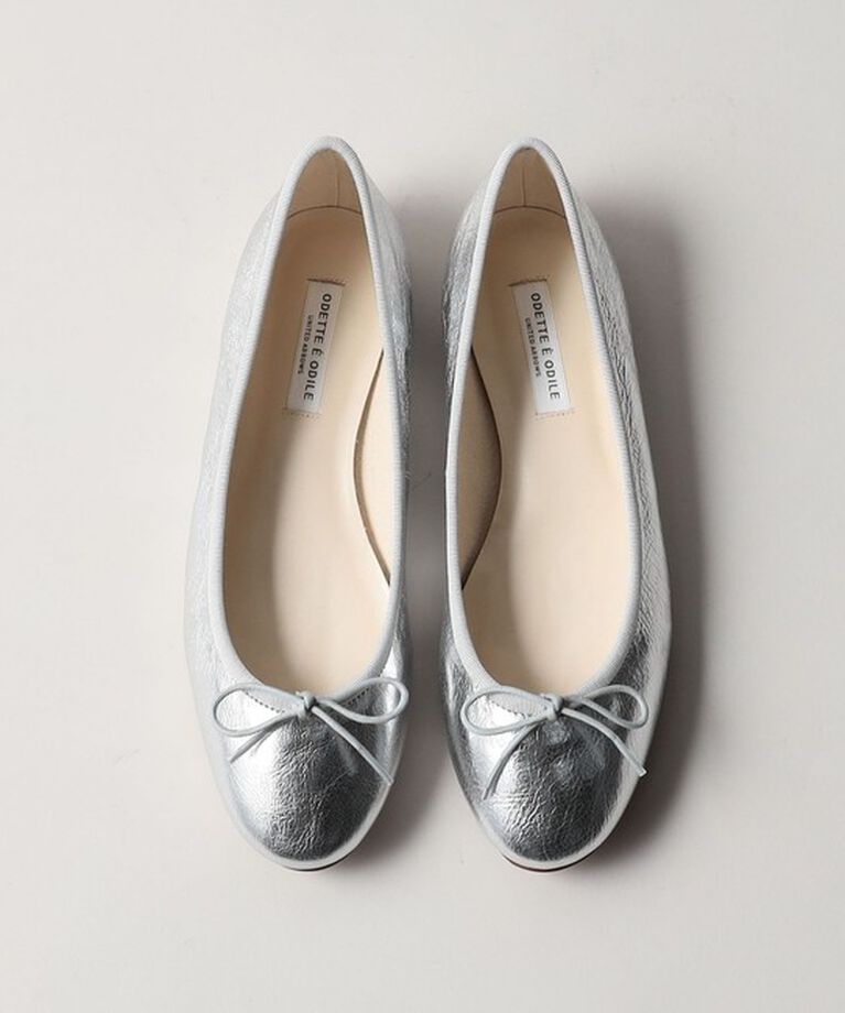 ODETTE E ODILE「バレリーナ25S フラット10↓↑」|バレエシューズ|SILVER