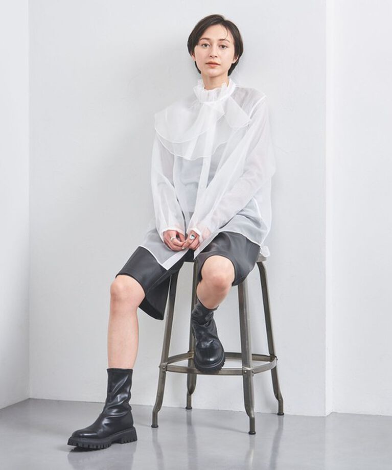 UNITED ARROWS「ラッフルカラー 2WAY ブラウス」|シャツ・ブラウス|