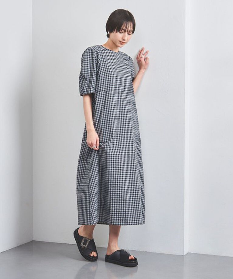 UNITED ARROWS「サテン ビジュー クロス サンダル」|サンダル|