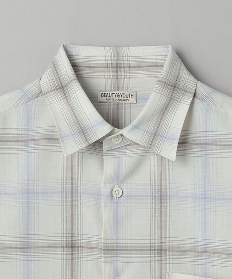 BEAUTY&YOUTH UNITED ARROWS「尾州 オンブレ レギュラーフォルム テーパード シャツ -ウォッシャブル MADE IN JAPAN-」|シャツ・ブラウス|