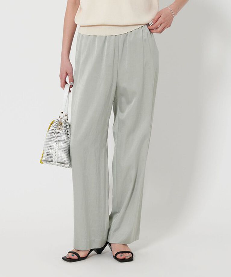 BEAUTY&YOUTH UNITED ARROWS「サテンドロースト ワイド パンツ 2」|チノ|